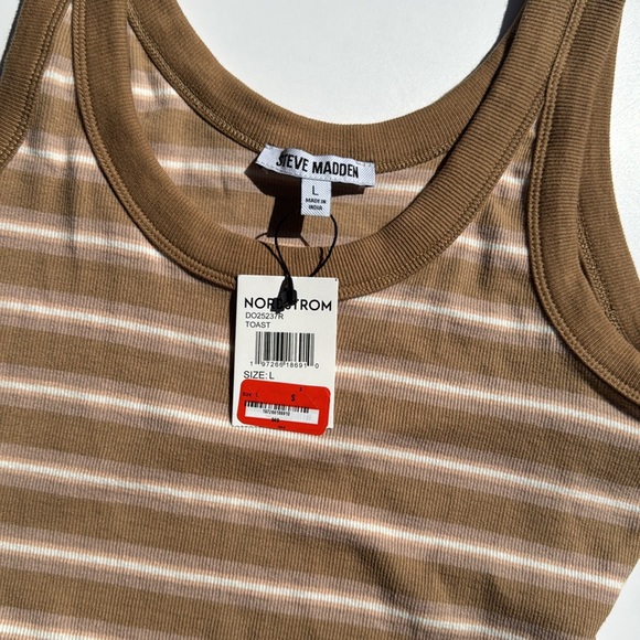 Steve Madden Stripe Rib Bodysuit - Picture 2 of 4